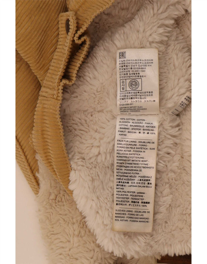 Γυναικείο Levi's Oversized Crop Sherpa Corduroy Jacket UK 10 Small Beige