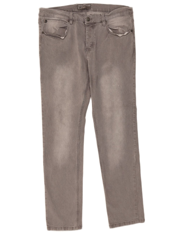 Γαλλικό Connection Ανδρικό Skinny Jeans W34 L32 Γκρι βαμβακερό