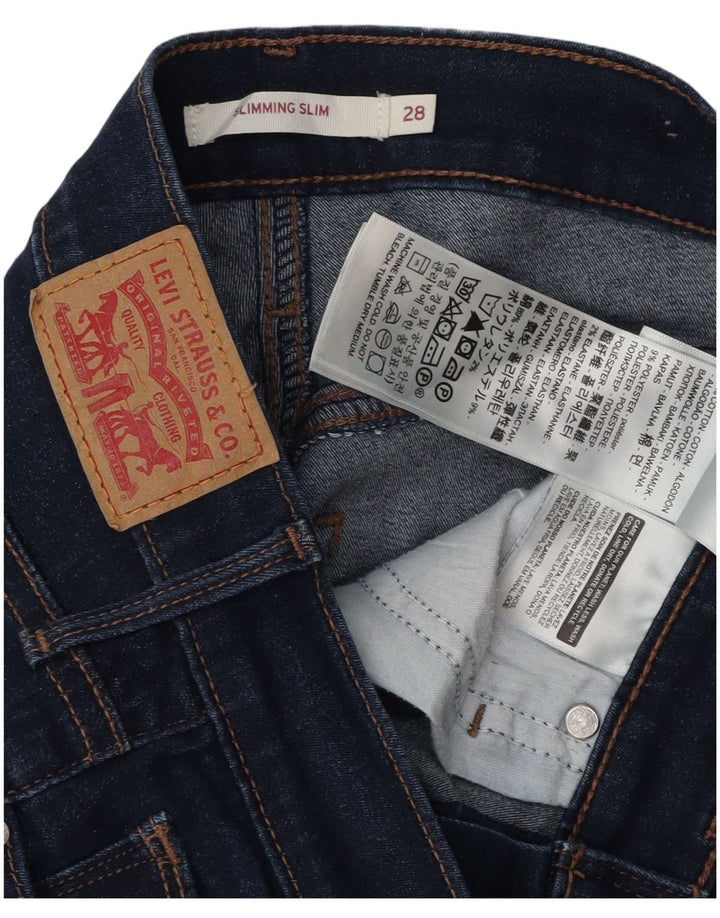 LEVI'S Γυναικείο Slimming Slim Jeans W28 L30 Blue Cotton
