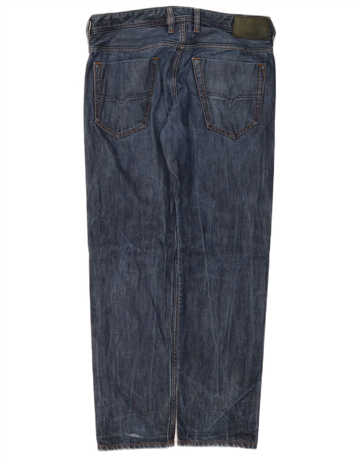 DIESEL Mens Koolter Regular Slim Tapered Jeans W32 L30 Μπλε βαμβακερό