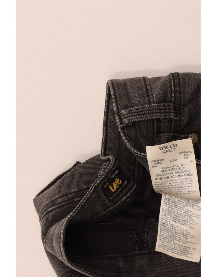 Lee Γυναικείο Skinny Jeans W30 L33 Γκρι βαμβακερό