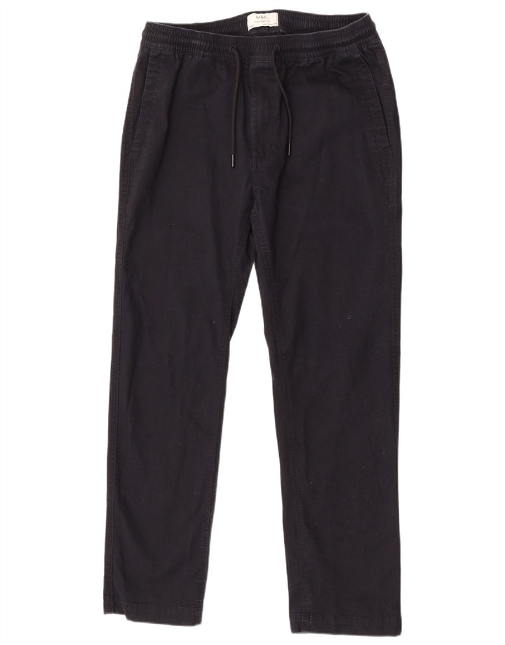 Marks & Spencer Γυναικείο ίσιο παντελόνι Chino Medium W34 L29 Navy Blue