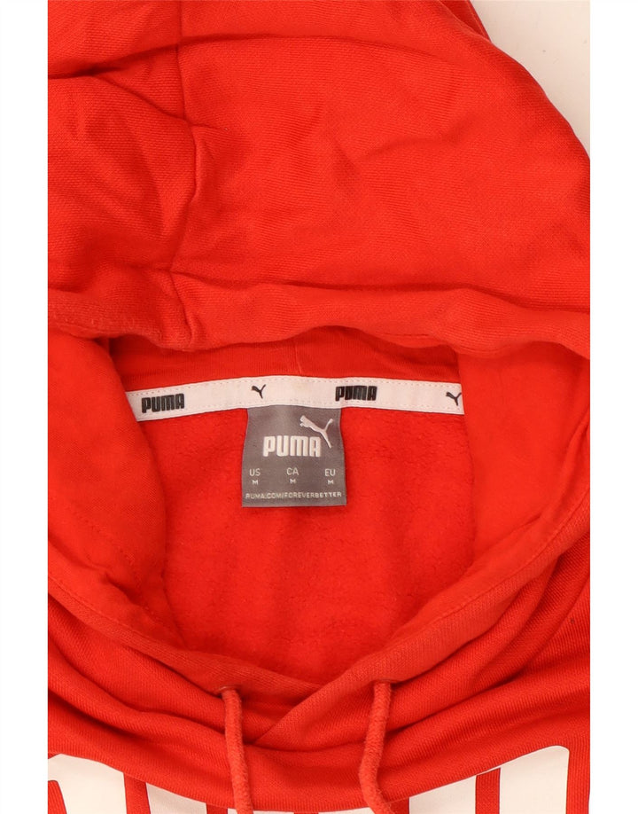 Ανδρικό γραφικό κουκούλα PUMA, μεσαίο κόκκινο βαμβακερό