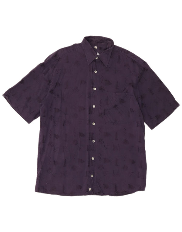 Ανδρικό πουκάμισο Angelo Litrico μέγεθος 39 /40 15 1/2 Medium Navy Blue Geometric