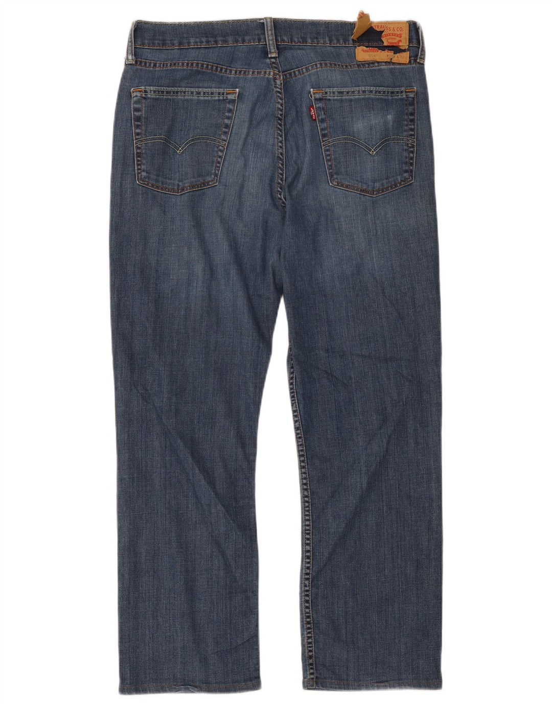 Levi's Mens 514 Straight Jeans W34 L32 Μπλε βαμβακερό