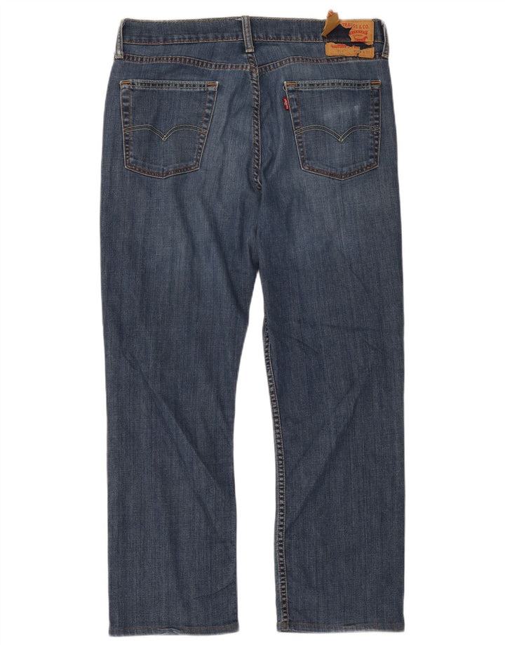 Levi's Mens 514 Straight Jeans W34 L32 Μπλε βαμβακερό