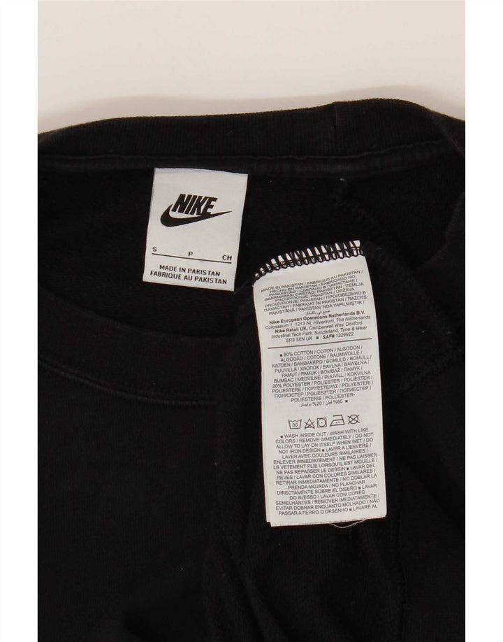 Γυναικείο φούτερ Nike υπερμεγέθη Jumper UK 10 Small μαύρο βαμβακερό