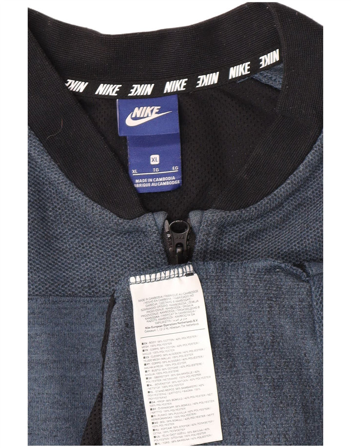 Ανδρική αθλητική φόρμα Nike Μπουφάν XL Μπλε βαμβακερό