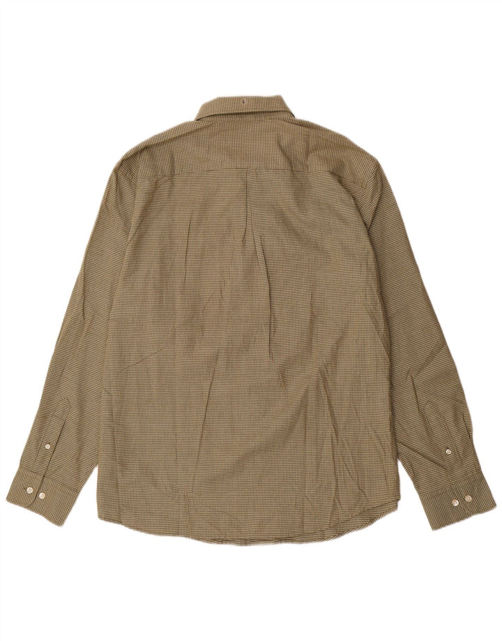 DOCKERS Ανδρικό πουκάμισο 16 1/2 Large Χακί Check Cotton