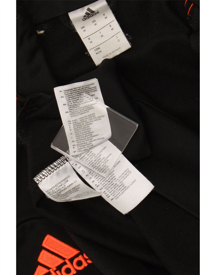 Ανδρική φόρμα ADIDAS Μπουφάν μεσαίου μαύρου χρώματος πολυεστέρας