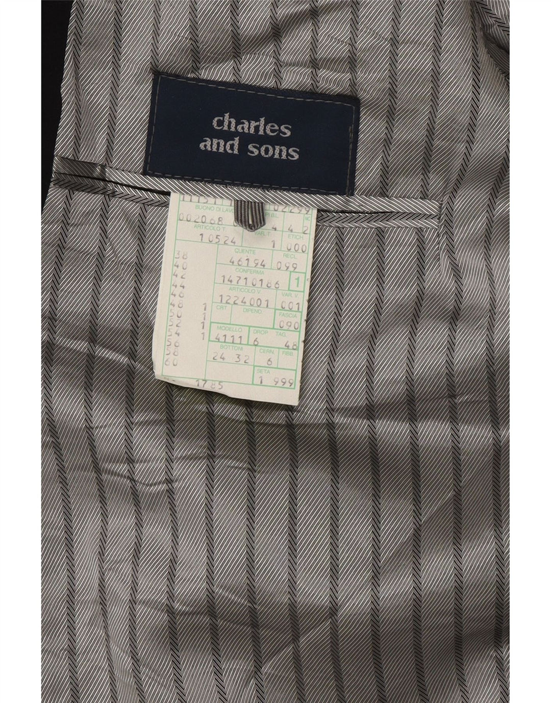 Vintage Ανδρικό Μπουφάν Blazer 1 Κουμπί IT 48 Μεσαίο Μαύρο Μαλλί