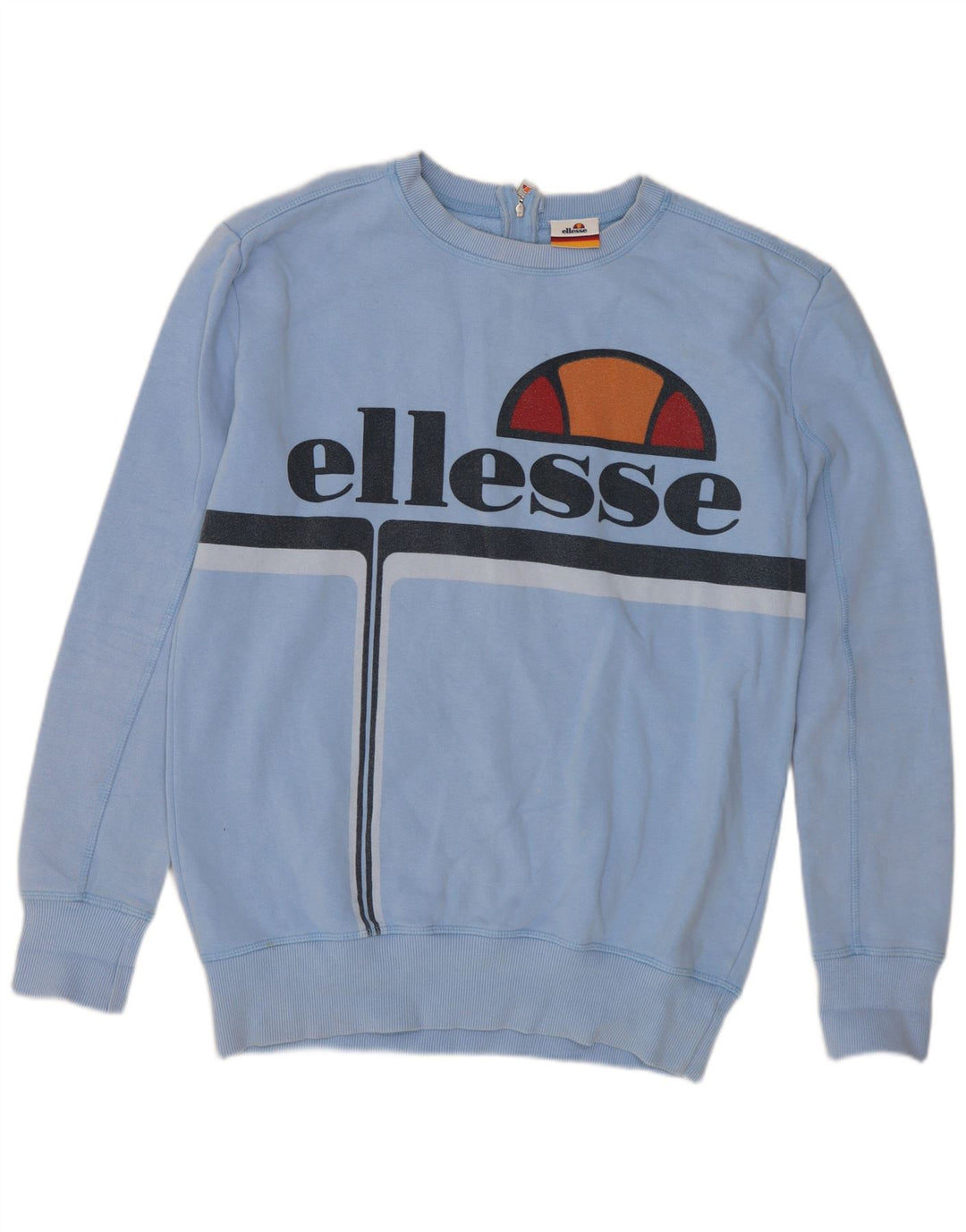 Γυναικείο γραφικό υπερμεγέθη φούτερ Ellesse UK 10 Small μπλε βαμβακερό