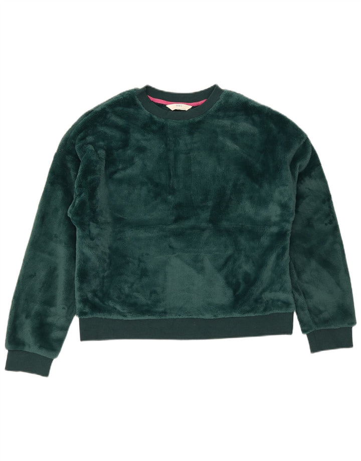 Marks & Spencer Γυναικεία φούτερ μεγάλου μεγέθους Crop Jumper UK 10 Small Green