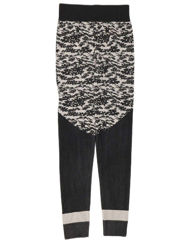 Adidas Γυναικεία κολάν Stella McCartney UK 8 Small Grey Floral Polyester