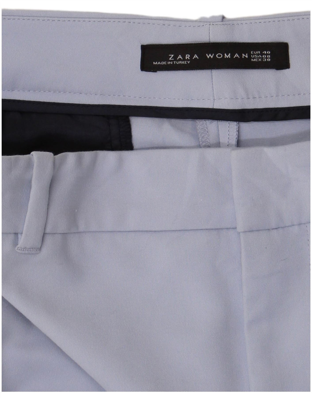 Zara Γυναικείο Slim παντελόνι Chino EU 40 Medium W30 L28 Blue