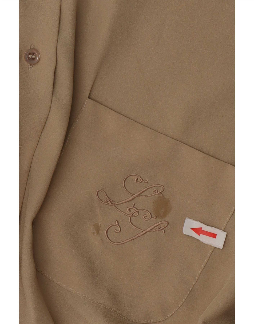 Luisa Spagnoli Γυναικείο πουκάμισο Μπλούζα UK 18 XL Beige Polyester