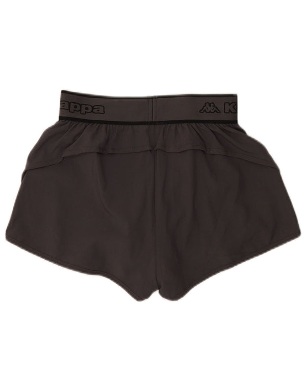 Γυναικείο γραφικό αθλητικό σορτς Kappa UK 6 XS Grey Polyester