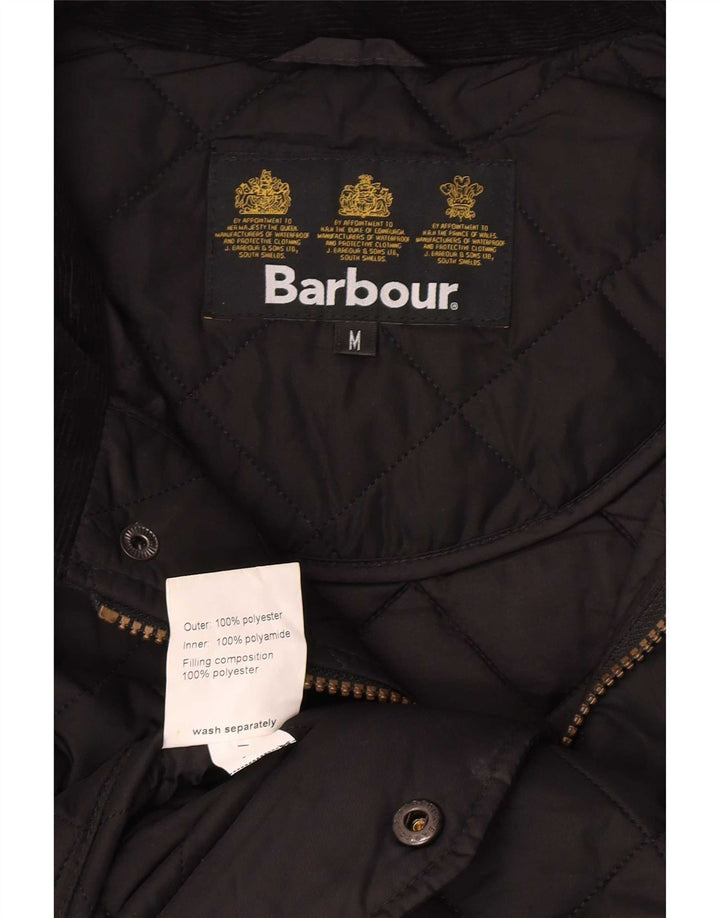 Ανδρικό καπιτονέ μπουφάν Barbour UK 38 Medium Black Polyester