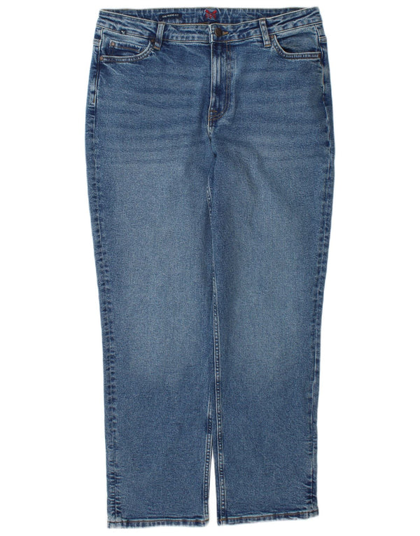 Crew Clothing Γυναικεία ίσια τζιν UK 12 Medium W34 L28 Blue Cotton