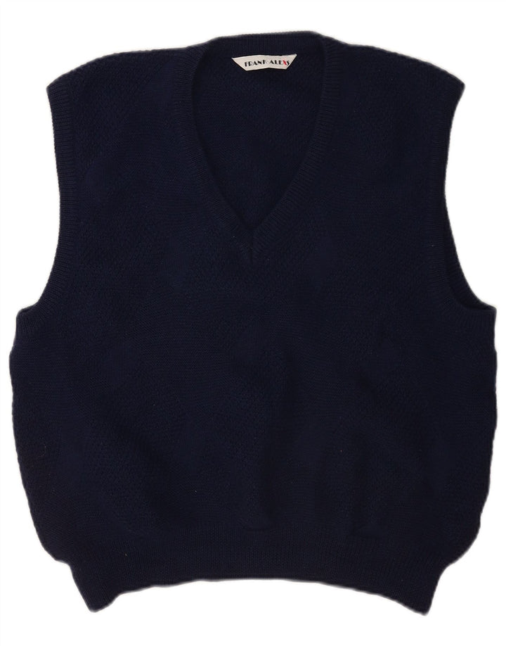 Ανδρικό γιλέκο Frank Alexs Tank Top Medium Navy Blue Wool