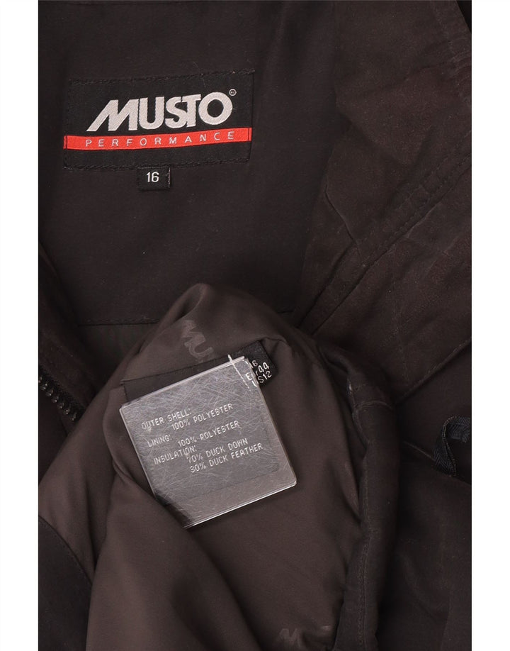 Musto Γυναικείο padded Gilet UK 16 Large Μαύρος Πολυεστέρας