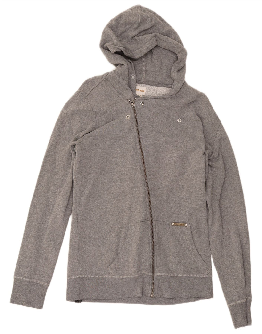 Diesel γυναικείο πουλόβερ με φερμουάρ UK 16 Large Grey