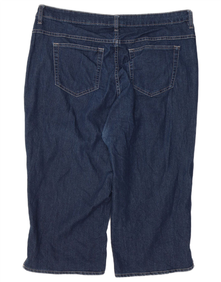 LEE Womens Riders Capri Jeans W38 L19 Navy Blue