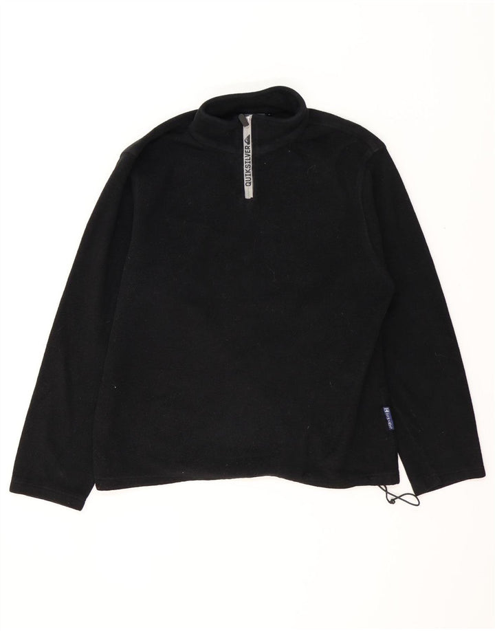 QUIKSILVER Ανδρικό φερμουάρ Fleece Jumper Μαύρο Πολυεστέρας