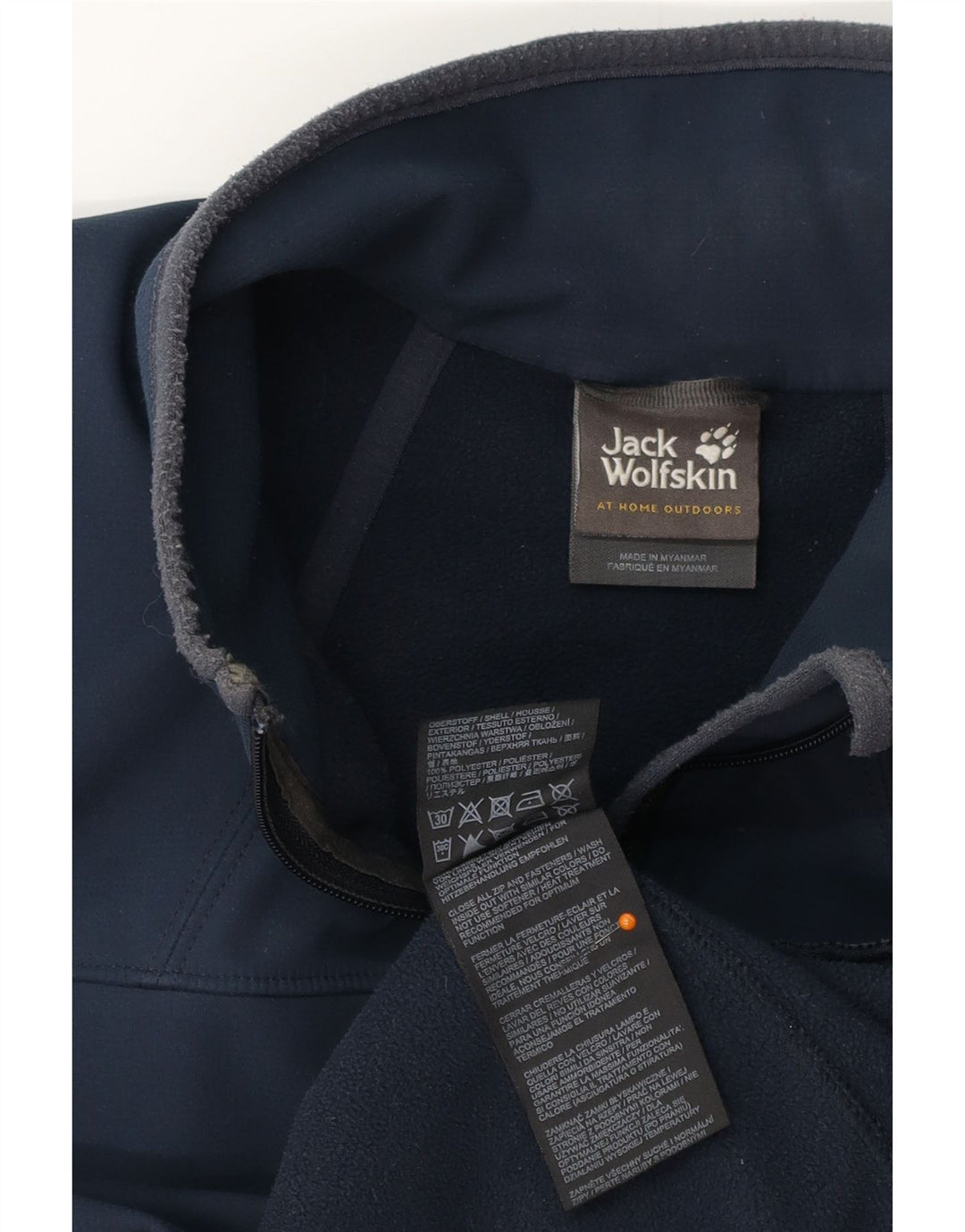 Ανδρική αθλητική φόρμα JACK WOLFSKIN Top Jacket UK 36/38 Small Navy Blue Polyester