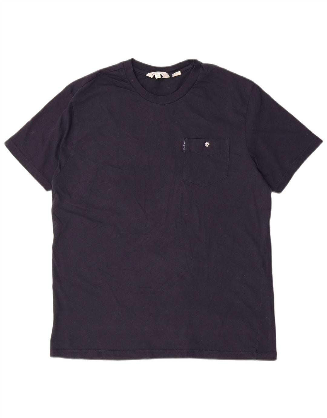 BEN SHERMAN Ανδρικό T-Shirt Μπλούζα μεσαίου μπλε από βαμβάκι