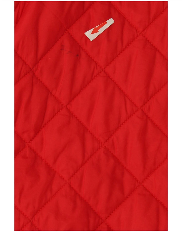 Μπουφάν Benetton Boys Quilted Jacket 13-14 Years Large Red Polyamide