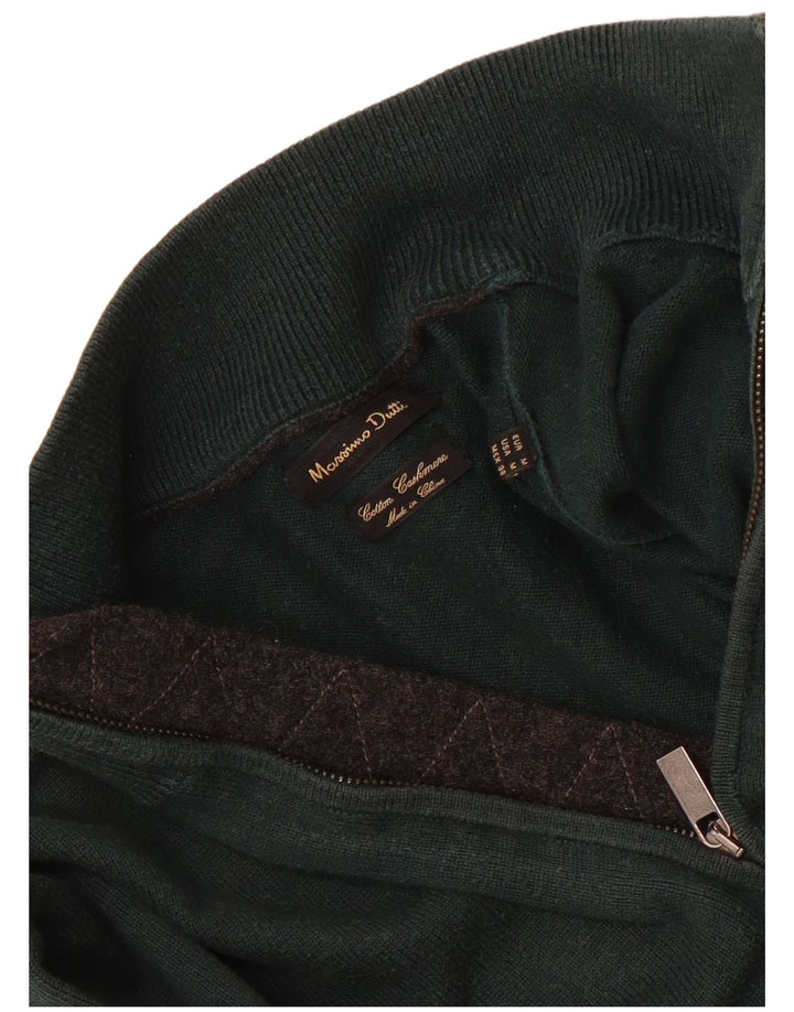 Ανδρικό πουλόβερ Massimo Dutti με φερμουάρ, μεσαίο βαμβακερό