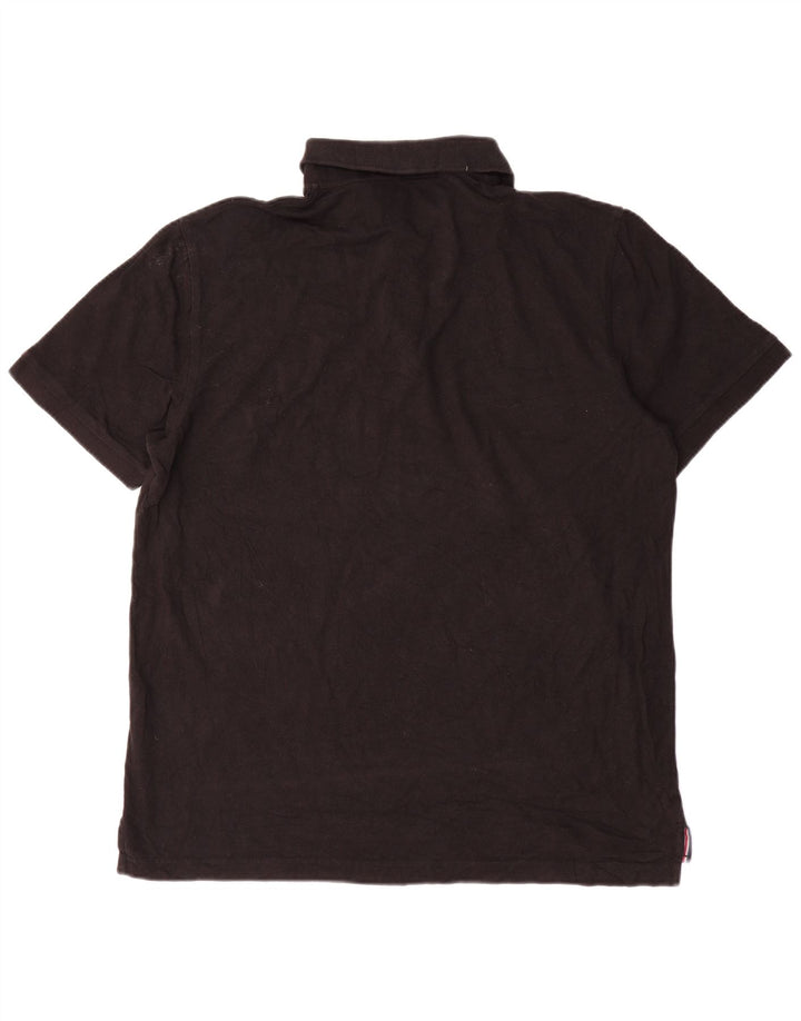 Ανδρικό μπλουζάκι πόλο IZOD Slim Fit XL Μαύρο βαμβακερό