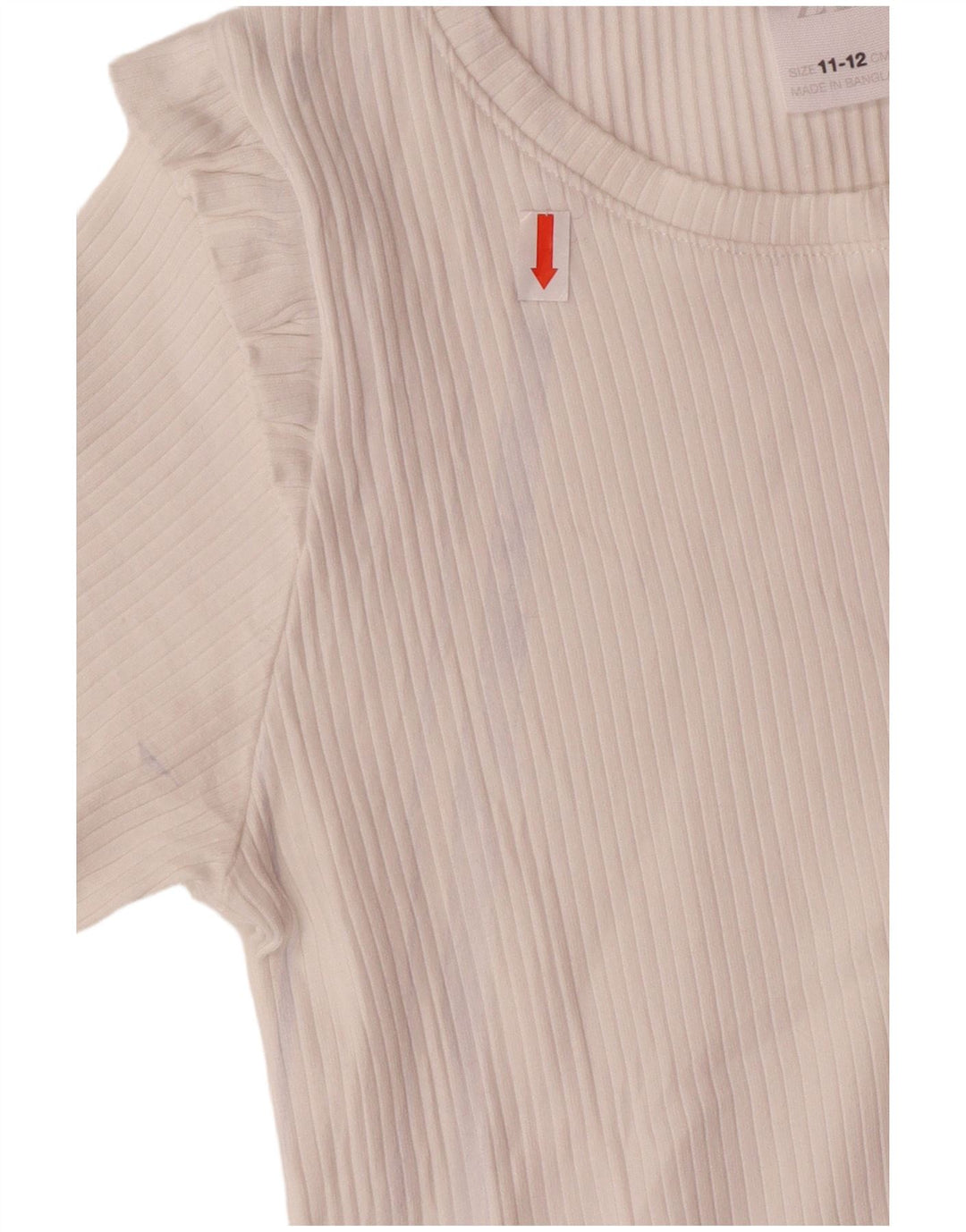 Zara Girls T-Shirt Top 11-12 Years Λευκό