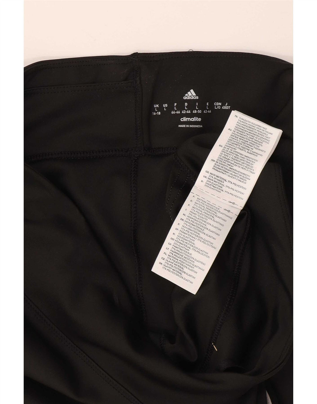 adidas Climalite Capri Γυναικείο Κολάν UK 16/18 Large Μαύρο Πολυεστέρα