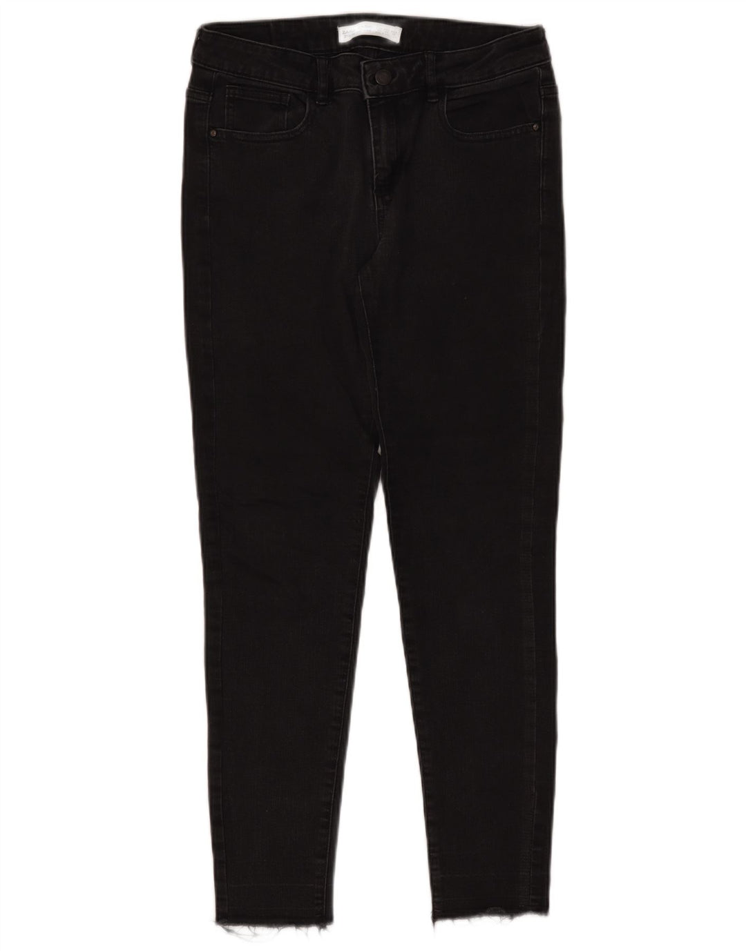 ZARA Γυναικείο Skinny Jeans EU 38 Small W28 L26 Μαύρο βαμβακερό