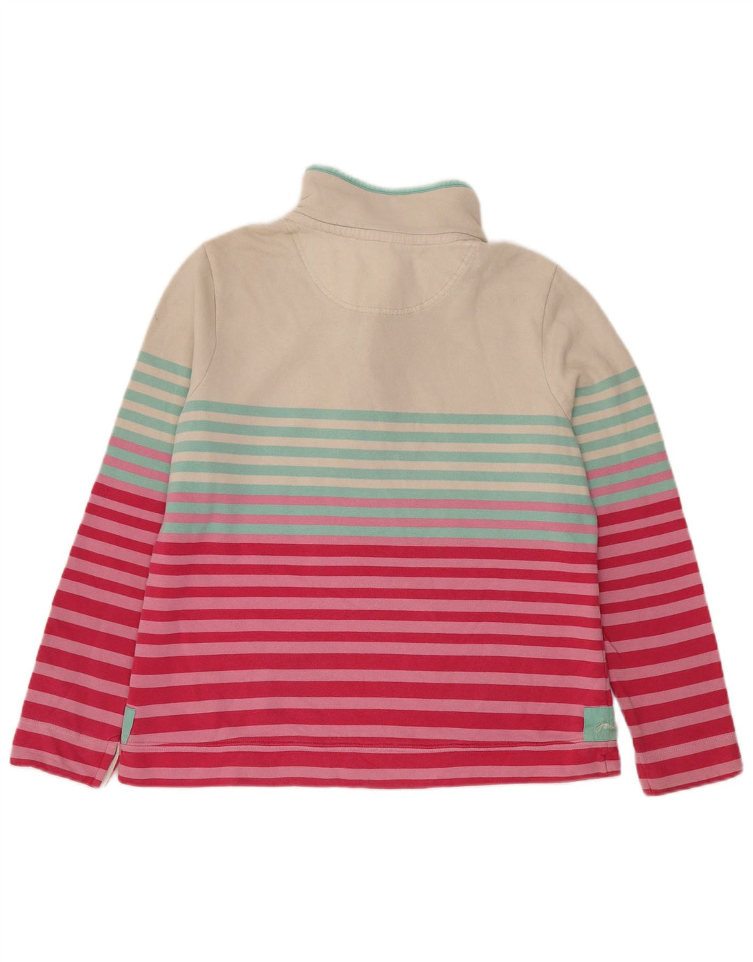 Joules Γυναικεία φούτερ με λαιμόκοψη Jumper UK 16 μεγάλο λευκό ριγέ