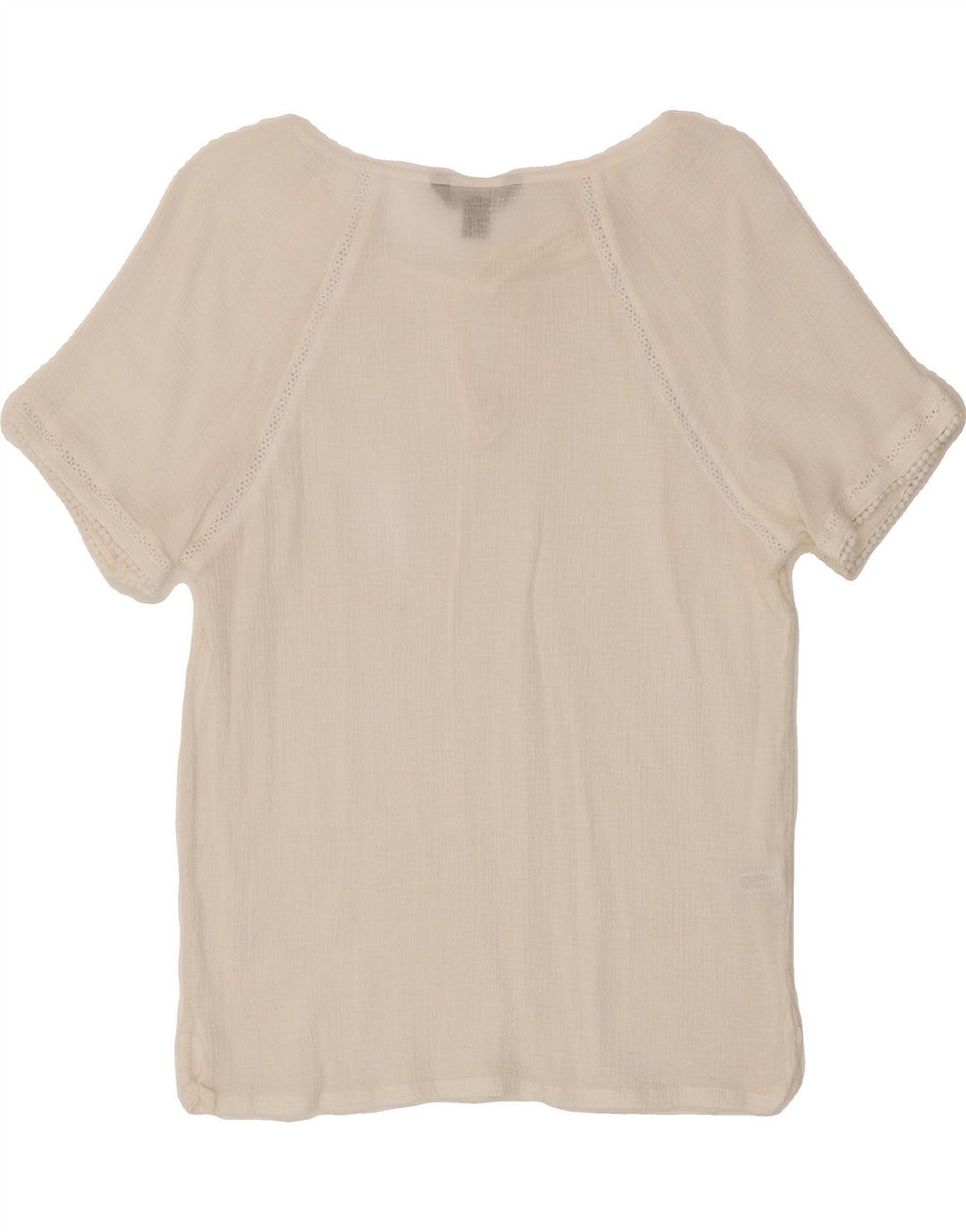 TOMMY BAHAMA Womens Blouse Top UK 10 Small White Vintage Tommy Bahama and Second-Hand Tommy Bahama from Messina Hembry 