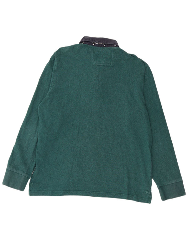 ΕΝΔΥΜΑΤΑ ΠΛΗΡΩΜΑΤΟΣ Ανδρικό μακρυμάνικο μπλουζάκι ράγκμπι πόλο XL πράσινο χρώμα