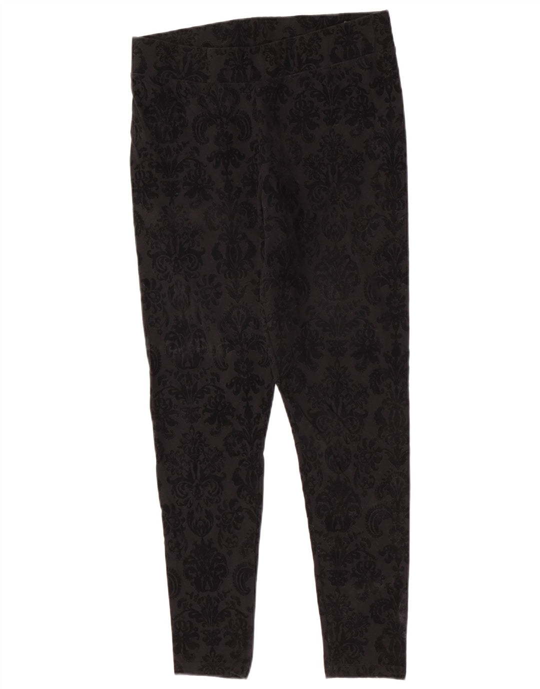Marks & Spencer Γυναικεία Κολάν UK 14 Medium Black Paisley Cotton