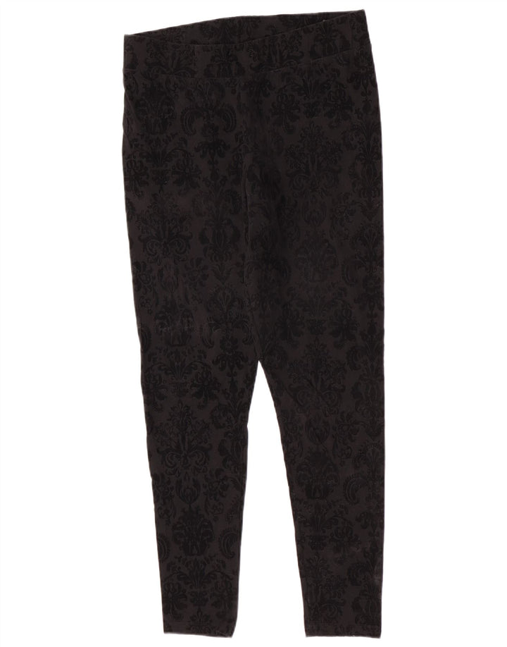 Marks & Spencer Γυναικεία Κολάν UK 14 Medium Black Paisley Cotton