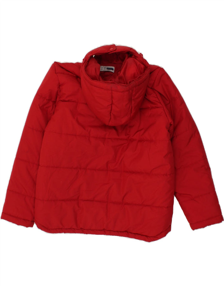 FILA Boys Hooded Padded Jacket 11-12 Years Red Polyester Vintage Fila and Second-Hand Fila from Messina Hembry 