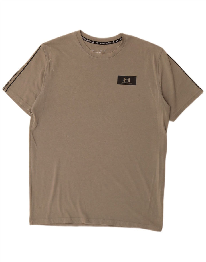 Γραφικό T-Shirt Ανδρικό Heat Gear UNDER Armour Top Medium Grey