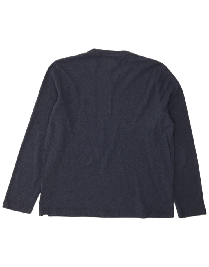 Tommy Hilfiger Ανδρικό τοπ μακρυμάνικο XL Navy Blue Cotton