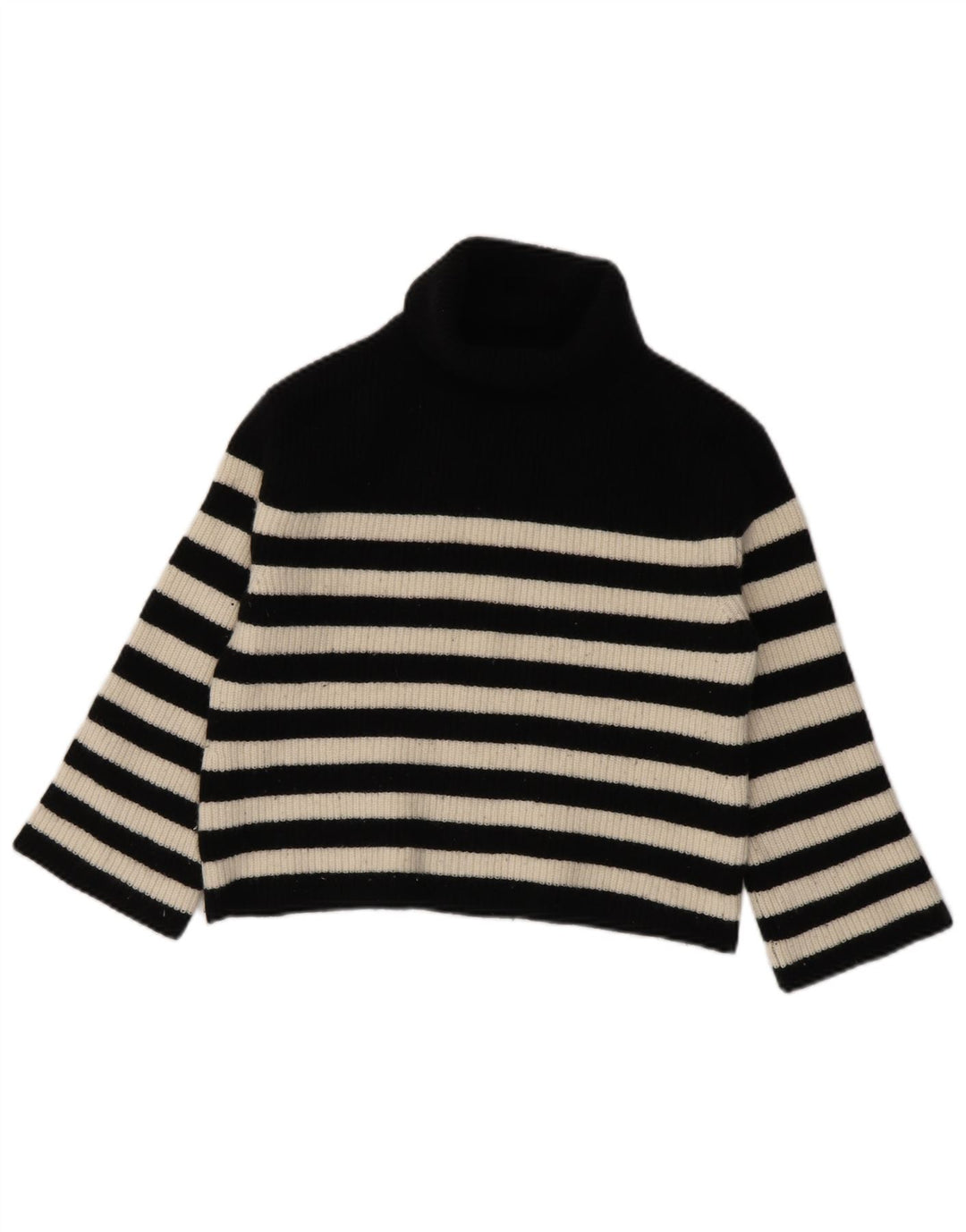 Γυναικείο πουλόβερ J. CREW Oversized Crop Roll Neck Jumper UK 6 XS Μαύρο