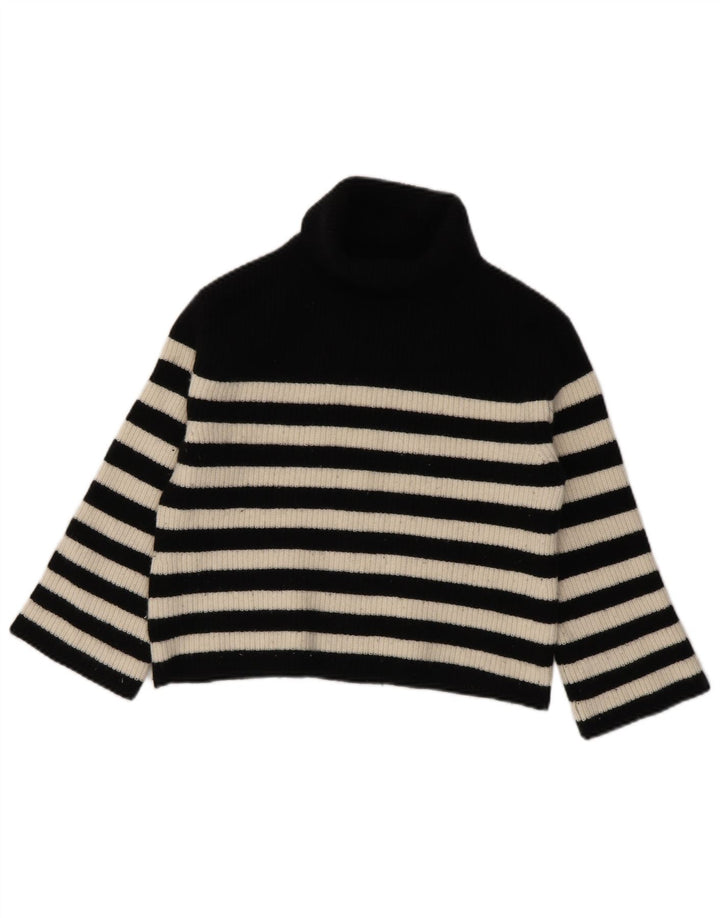 Γυναικείο πουλόβερ J. CREW Oversized Crop Roll Neck Jumper UK 6 XS Μαύρο