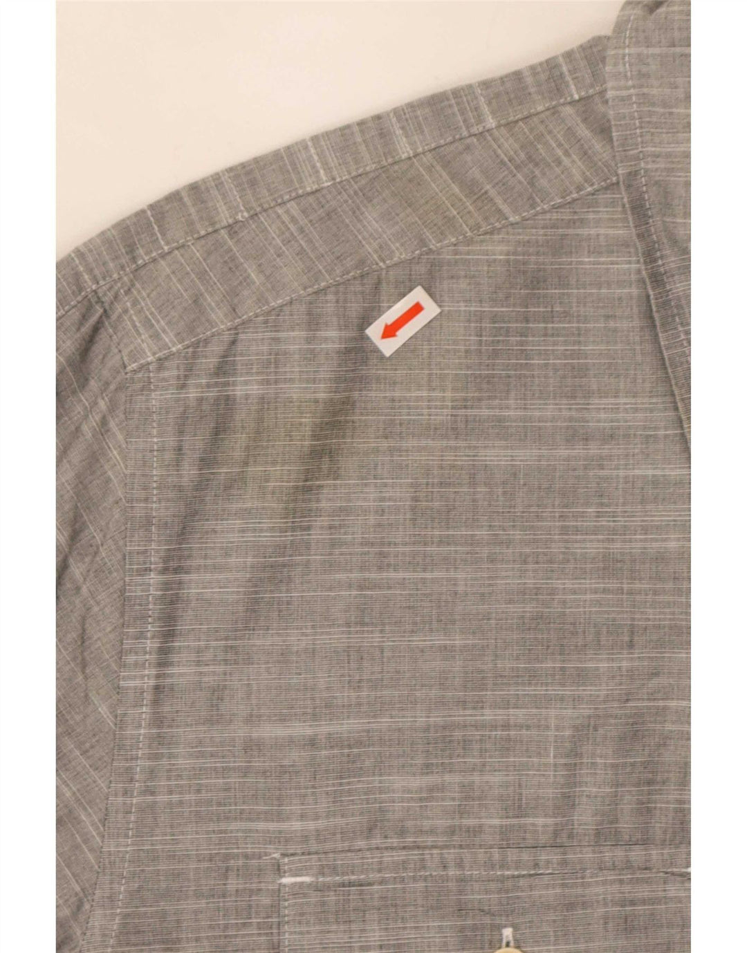 Ανδρικό πουκάμισο Quiksilver XL Γκρι ριγέ βαμβακερό