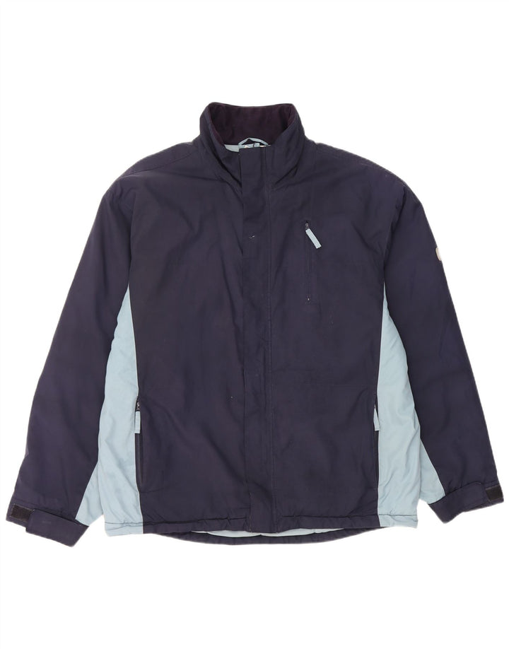 Ανδρικό μπουφάν Puma Windbreaker UK 38 Medium Navy Blue Colorblock Πολυεστέρας