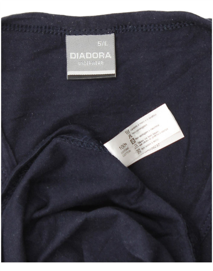 Ανδρικό T-Shirt Diadora Top Large Navy Blue από βαμβάκι