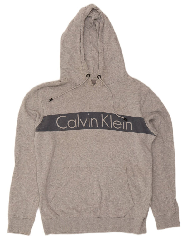 Calvin Klein Jeans Ανδρικό γραφικό με κουκούλα, μεσαίο γκρι Colourblock
